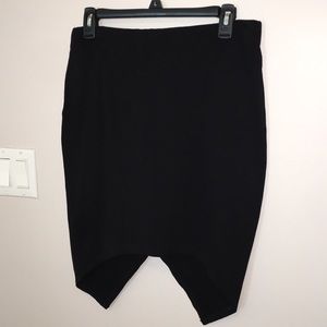 Red Label black skirt.
